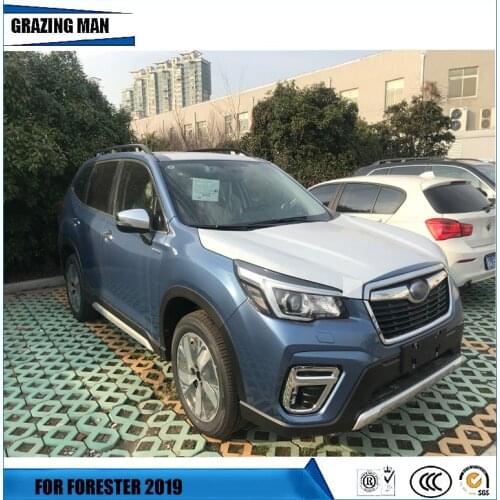 Car Accessories ABS+PP Bumper Bar Guard Side Moulding Side Front Rear Back Body Trims Whole Kit For Subaru Forester 2019 19