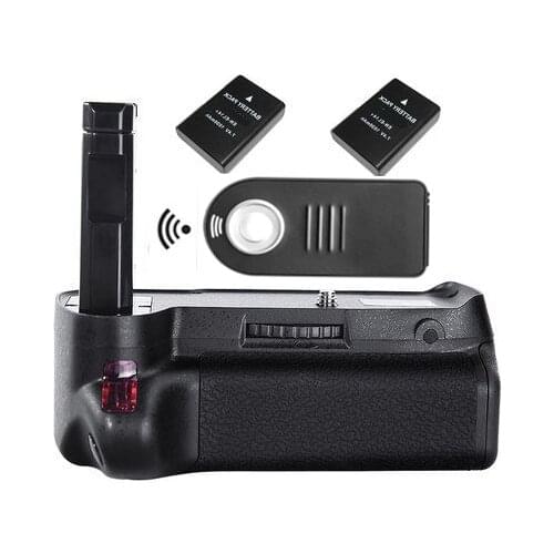 MB-D3400 Battery Grip + 2xEN-EL14 Batteries +IR Remote Control +6 AA Battery Solt +Li-ion Battery Solt for Nikon D3400 EN-EL14