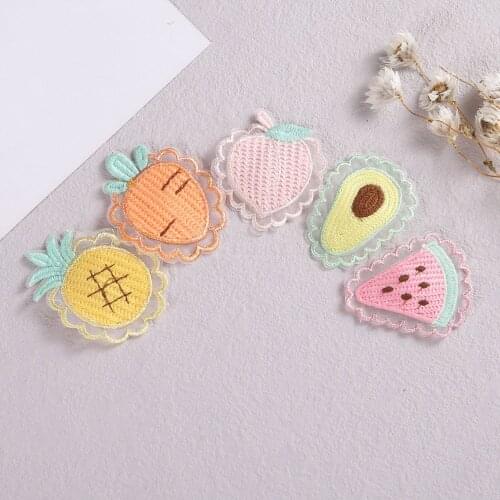 Baby BB Clips Lace Hair Clips for Girls Lovely Watermelon Pineapple Hairpins Summer Children Hairgrips Korean Hair Accessories