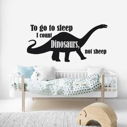 Dinosaur Wall Decal Kids Boys Room Decor Removable Dinosaur Design Wall Sticker Quote Wall Poster Dinosaur Lover Murals AY1481