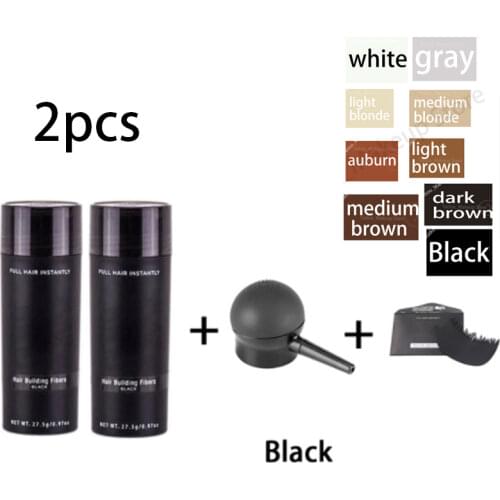 NewHair Fibrin Keratin Thickening Spray Hair Building Fiber Hair Loss Product Instant Hair Regeneration Powder 2 Bottles In Bulk