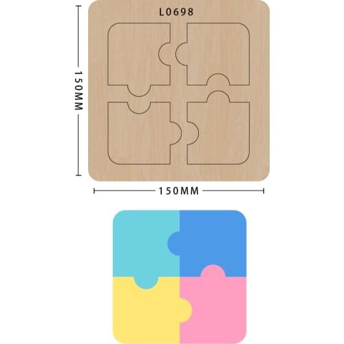 Knife mold DIY Stitching coasters scrapbook wooden mold die-cut handmade crafts making decor supplies dies template