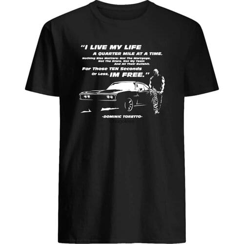 PERIPATETIC I Live My Life a Quarter Mile at a time Racing Fast Movies furiousDominic Toretto Brian O'Conner Unisex T-Shirt