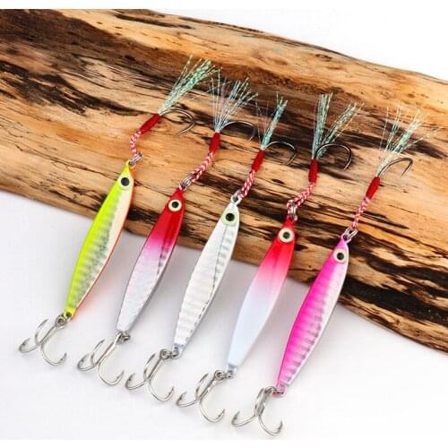 IMA Type 3D-Nature Eyes Iron Luminous Lure Long Shot Metal Bait Lure Sequins Scalloped Hook Fishing Gear Supplies