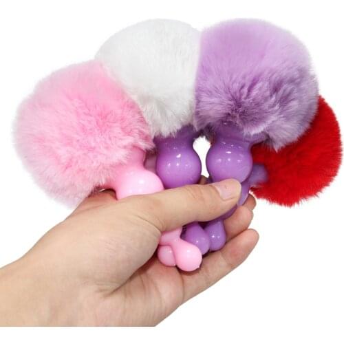 Rabbit Butt Plug Girl Tail Sex Toys Silicone Anal Plug Cosplay Cute Tail Anal Erotic Toy for Couples Man Women Gay Adult Toys