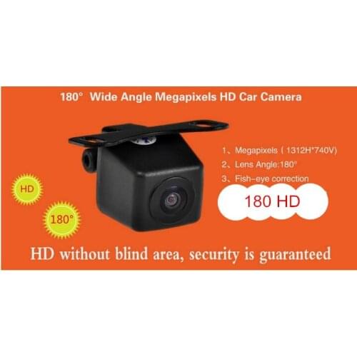 Best 180 wide Angle HD Car camera backup Vehicle with fish eye adjustment wire Automobiles rearview camera 12V wide no blind