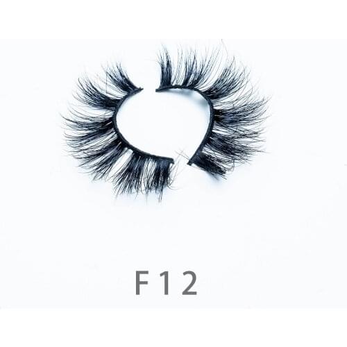 14-18mm F12 Mink Lashes 3D Eyelashes 100% Cruelty Free Lashes Handmade Reusable Natural Eyelashes Popular False Lashes Makeup