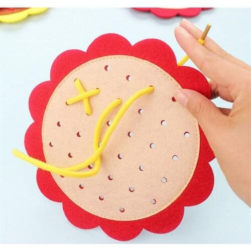 Teaching Kindergarten Manual DIY Weave Cloth Montessori Materials Baby Early Learning Education Toys Teaching Math Toys