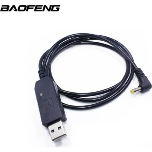 Original Portable USB Charger Cable for Baofeng UV-5R UV-82 Walkie Talkie USB Cable Voltage Charging Cord Radio Usb Charge Wire