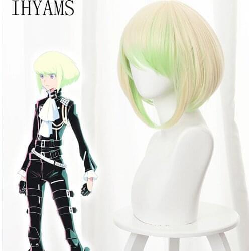 PROMARE Mad Burnish Lio Fotia 35cm Short Straight Heat Resistant Synthetic Hair Anime Cosplay Wig + Wig Cap