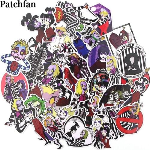 Patchfan 38pcs horror characters Funny stickers pack letter Creative Cartoon style for DIY wall phone scrapbooking album A2292