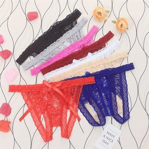 Sexy Butterfly Lace Panties Women Fashion Low Waist Hollow Thong Panty G-String Transparent Underwear Ladies Underpant Lingerie