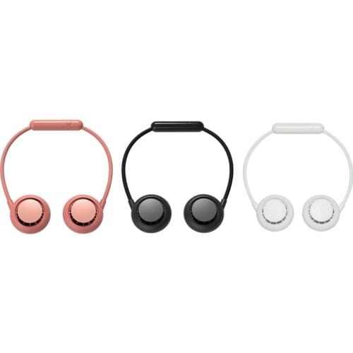 Portable Neck Fan,Personal Mini Cooler Hanging Fan Hand Free Bladeless Fan 3 Speeds Battery Operated Wearable Silent