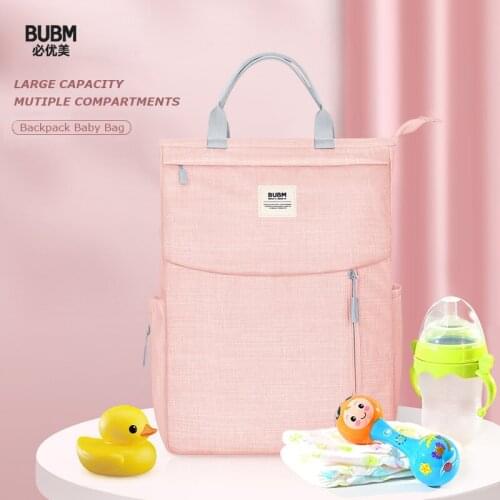 BUBM Nappy Backpack Bag, Mom Baby Multi-function Waterproof Outdoor Travel Diaper Bags, Stroller Organizer Bag Mummy Diaper Bag