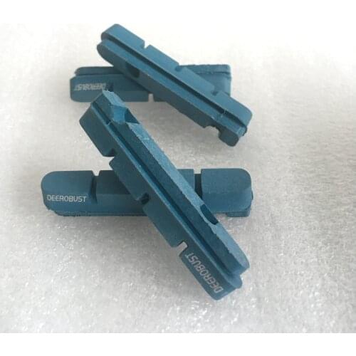 Deerobust Brake Shoes/ Pads SHIM compatible for Carbon Fiber Rims/ Wheels - BLUE