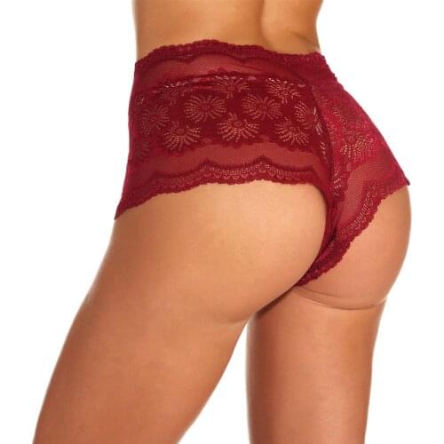 TINYA Big Size Sexy Sheer Lace Panties Womens Underwear Briefs Transparent Boyshort Sexy Lace Panty Plus Size XL 2XL 3XL