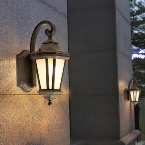 Outdoor waterproof wall lamp European-style gate wall sconces exteiror courtyard wall lamp garden fence balcony wall lanterns