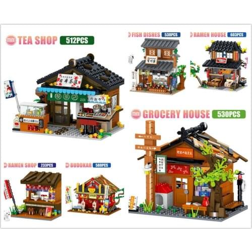 00864 00865 00866 00867 00868 00869 ZG mini Blocks Kids Building Bricks Toys Girls Puzzle Japanese Snack Street no box