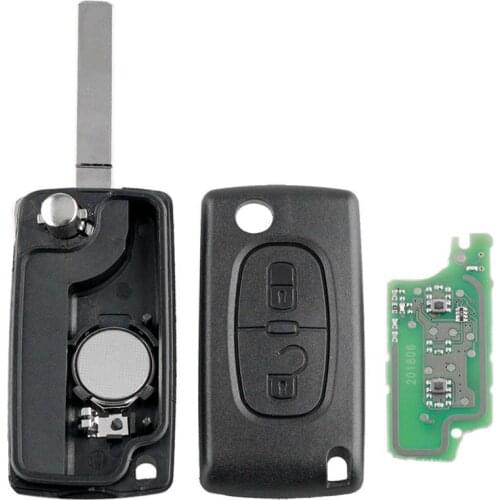 1 pcs for Peugeot 207 307 308 433MHz 2 Buttons Auto Car Remote Key Fob ID46 Chip Car replacement key Accessories