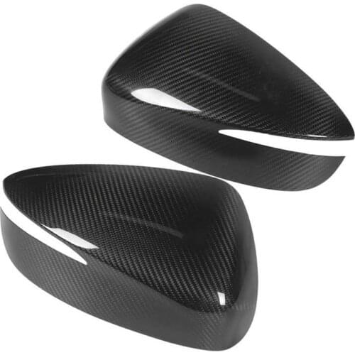 2Pcs Rearview Mirror Cover Cap Carbon Fiber Exterior Housing Fit for Mazda CX-5 2012-2015 Car Mirror Style