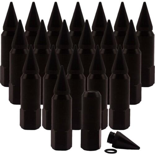 Aluminum Racing Car Wheel/Rims Lug Nuts Spike Extended Tuner 60mm Universal