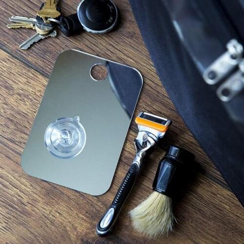 Anti Fog Shower Mirror Bathroom Fogless Fog Free Mirror Washroom Travel HOT!!!Unbreakable Portable Traveling Makeup Mirror