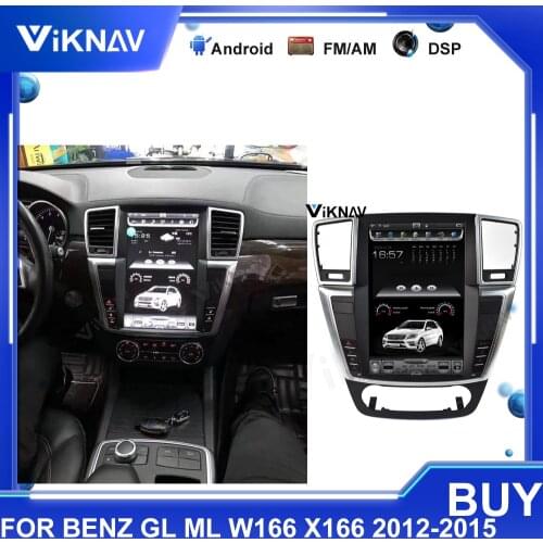 For mercedes benz ml gl 2012 2013 2014 2015 android car audio radio multimedia player stereo receiver head unit vertical screen