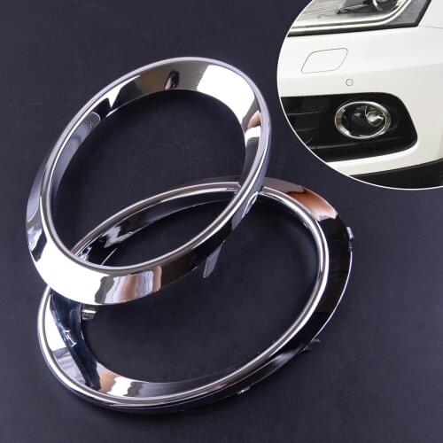 Beler Plastic 2Pcs Chrome Front Fog Light Lamp Cover Trim Car Styling Fit for Audi Q5 2010 2011 2012