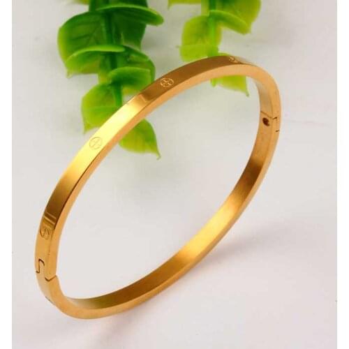 OUFEI Stainless Steel Bracelets Bangles Jewelry Woman Vogue 2019 Friendship Cuff Bangle Fashion Jewelry Accessories