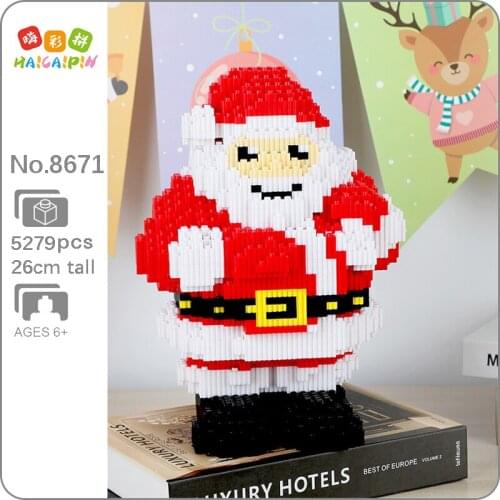 CB Xizai 8048 Merry Christmas Gift Santa Claus Old Man 3D Model DIY Mini Magic Blocks Bricks Building Toy For Children No Box
