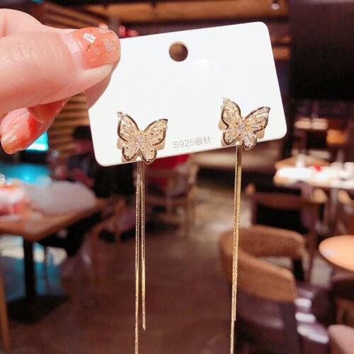 Long Tassel Heart earrings Contracted 2021 new style stylish fashion womens earrings celebrity earrings