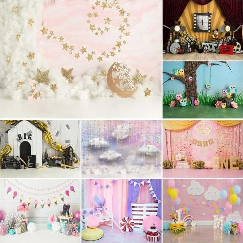 1st birthday cake smash backdrop for photography newborn baby children kids portrait background for photo studio photocall prop