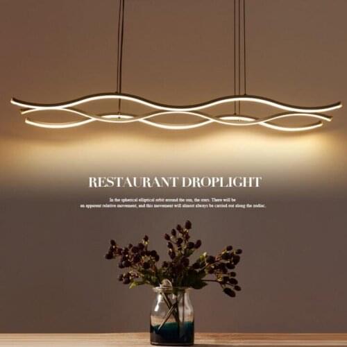 Led Creative S Office Wave Pendant Light Modern Simple Quality 3 Color Meeting Room Lighting Lamp Office Fixture