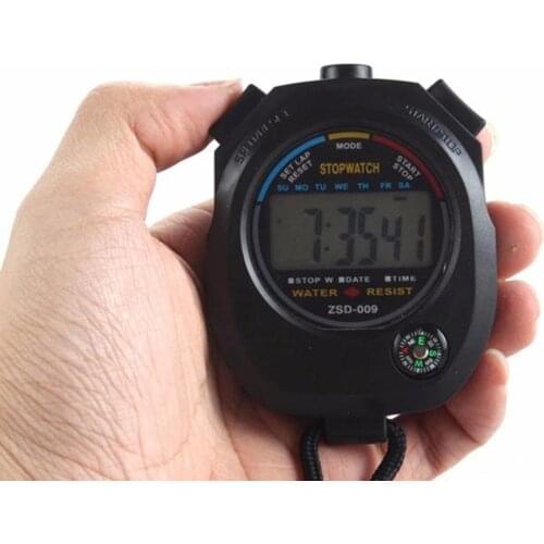 New Fashion Digital LCD Stopwatch Chronograph Timer Counter Sports Alarm Tool