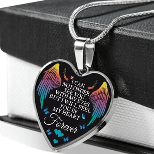 Alloy Heart Pendant Necklace Warm Letters Wedding Valentines Day Gift for Family Lovers Mother Daughter Necklaces Jewelry Gift