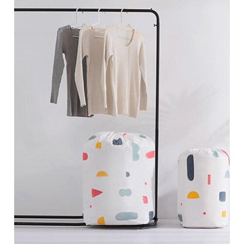 Transparent printing quilt storage bag travel storage bag home storage box clothes no odor washable breathable waterproof