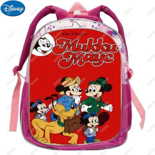 Disney Kawaii Minne Backpacks Micky Girls School Bags Travel Bags 3D Print 12-16inch Lovely Mochila Infantil