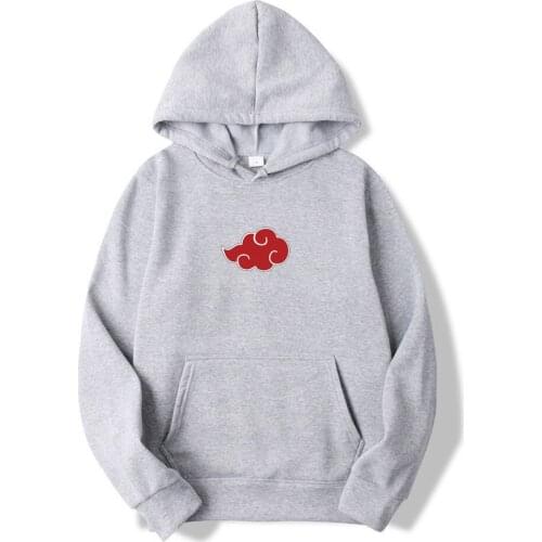 Japan Anime Akatsuki Cloud Symbols Print Men Hoodies Sweatshirt Streetwear Men Women Oversized Sweatshirt Pullover Hoody Shirts