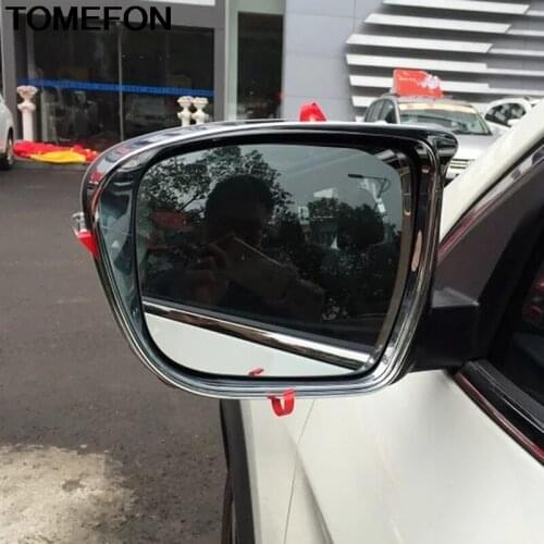 TOMEFON For Nissan Qashqai J11 2016 2017 2018 2019 Door Rearview Mirror Rain Shield Sun Visor Shade Cover Trim Accessoriess ABS