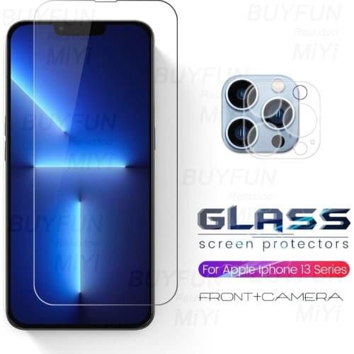 1-To-2 Camera Protective Glass On For Iphone I phone Iphone13 13 Pro Max Mini 2021 5G Glass Screen Protector Tempered Film Cover