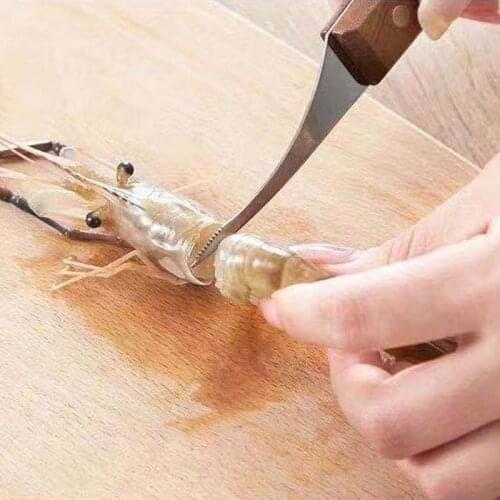 1Pcs Stainless Steel Peeling Shrimp Lobster Knifes Shrimp Line Knife Practical Seafood Tools Portable Kitchen Supplies