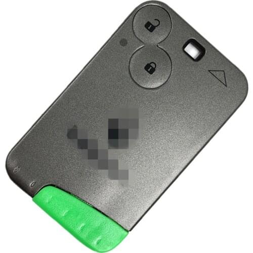 10pcs/lot 2 Button 433Mhz Remote Card Smart Car Key ID46 PCF7947 Chip for R-enault Laguna with Uncut Key Blade