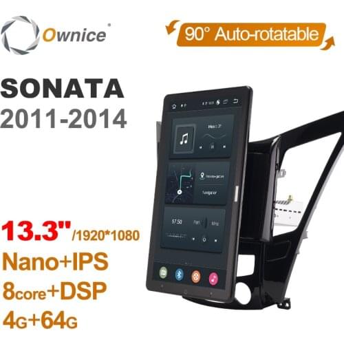 13.3 Inch 1920*1080 Ownice Android 10.0 for Hyundai Sonata 2011-2014 Car Radio Auto Multimedia Video Audio GPS Player head Unit