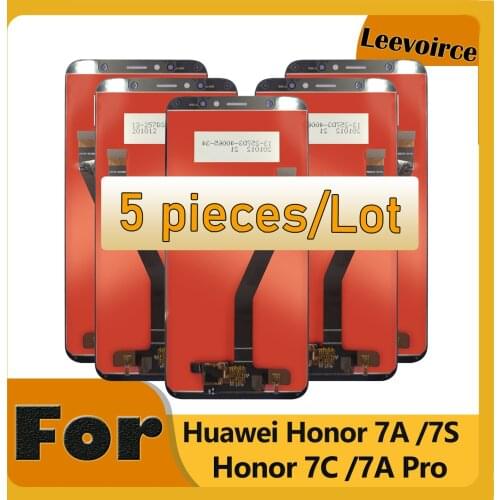 5Pcs Original LCD For Huawei Honor 7A dua-l22 DUA-LX2 LCD Display Touch Screen Digitizer Assembly For Honor 7S LCD Tested 5.45"