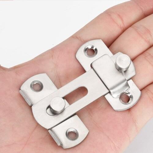 90 Degree Stainless Steel Right Angle Door Latch Hasp Bending Latch Barrel Bolt Sliding Lock Security Tools Hardware