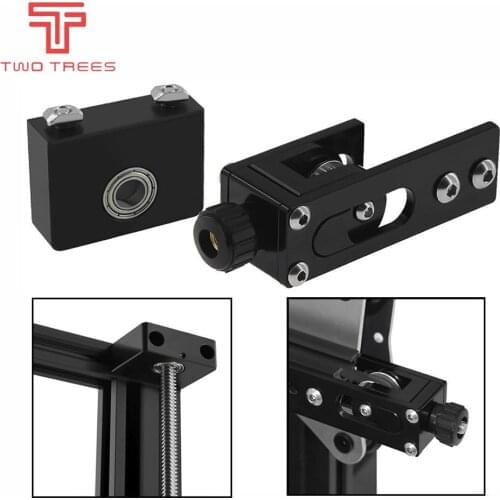 3D Printer Upgrade Aluminum Z-Axis Leadscrew Top Mount + 2020 X-axis Synchronous Belt Stretch Tensioner for Creality Ender 3