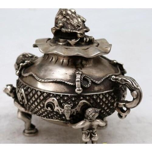 Antique Old QingDynasty cense,golden toad incense burner,hand crafts,best collection&adornment,free shipping