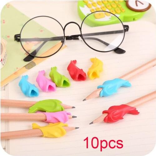 10 Pieces Fish Model Pencil Grips For Child Holding Pen Children Adult Writing Pen Pencil Cover Set Toys For Students Kids