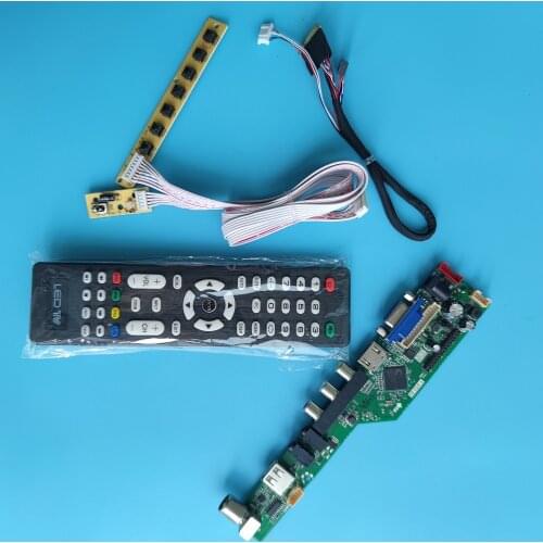 Kit For B156XW02 V2 HW4A 1366*768 laptop LCD screen 40pin LVDS 15.6" WLED /VGA/AV/Audio/RF/USB TV56 controller driver board