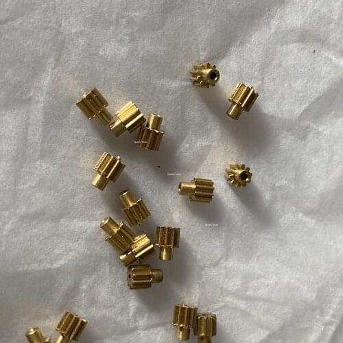 Metal reduction copper gear 1mm Hole 0.3M 10T 10 Teeth (3.6mm outer diameter)